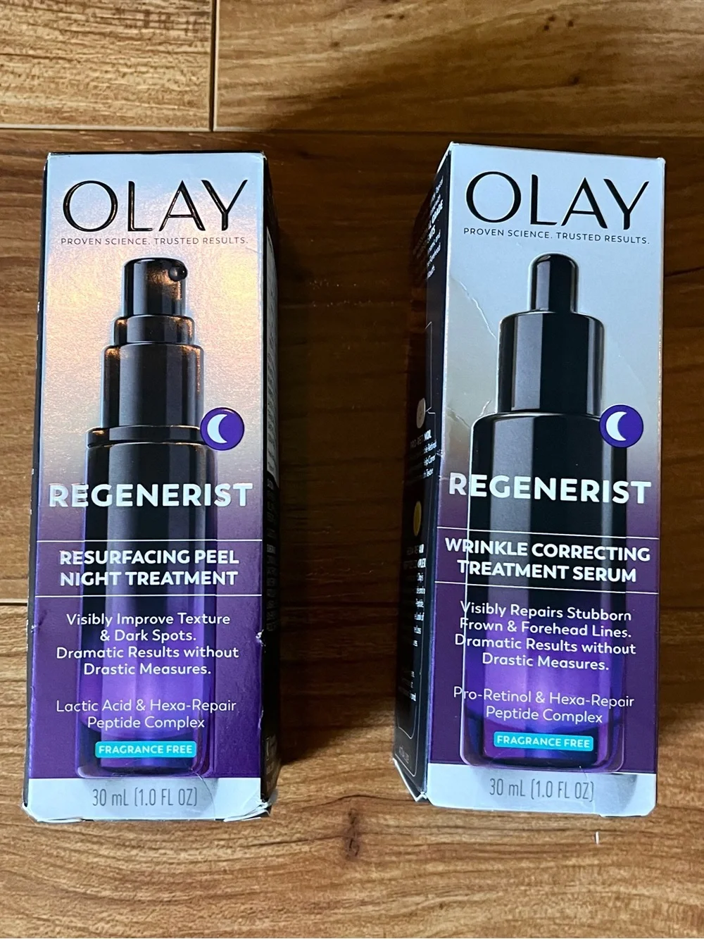 Olay Regenerist Night Serum & Night Resurfacing Treatment New